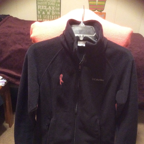 medium Columbia jacket with breast cancer monogram - Picture 6 of 8